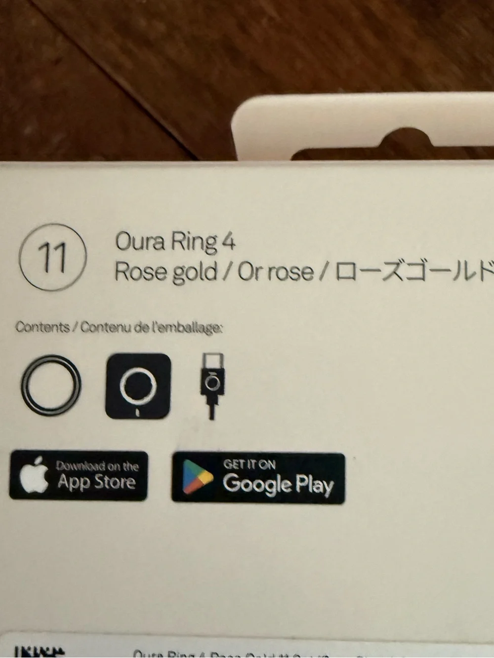 OURA Ring 4 Smart Ring - Rose Gold - Size 11